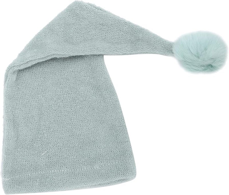 Light Green Long Tail Infant Hat Soft Knitting Wool Photography Prop 0 1 Month Old - Image 4